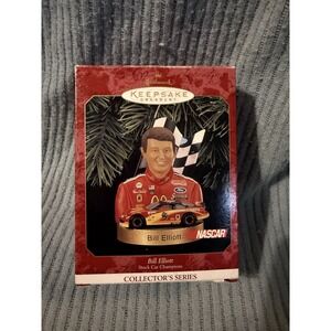 Hallmark Keepsake Ornament Bill Elliott Collector's Series Nascar Race1999 Open